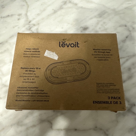 Levoit Other - 3-Pack Humidifier Water Softener Demineralization Cartridge Top Fill Compatible